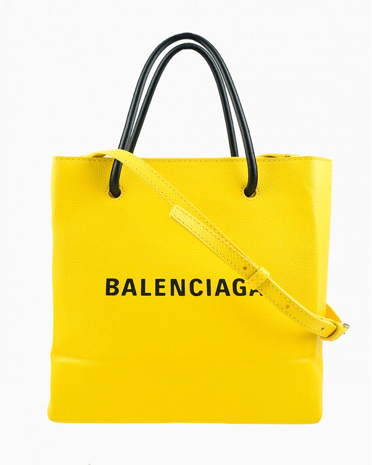 bolsa-balenciaga-original-shopping-xxs-amarela-feminina